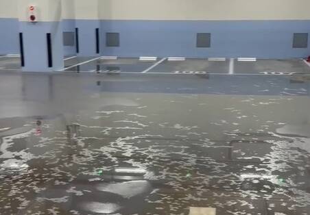 惡作劇?全國首見地下停車場兼滯洪池濕一大片 彰化縣府不忍了