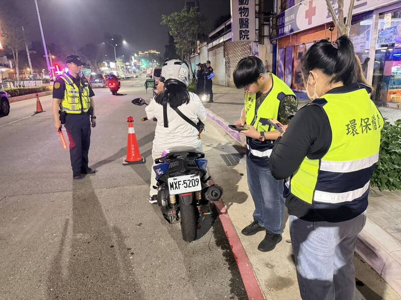 飆仔嘜吵!林口警分局聯合環保局出擊 攔查百車強力緝噪
