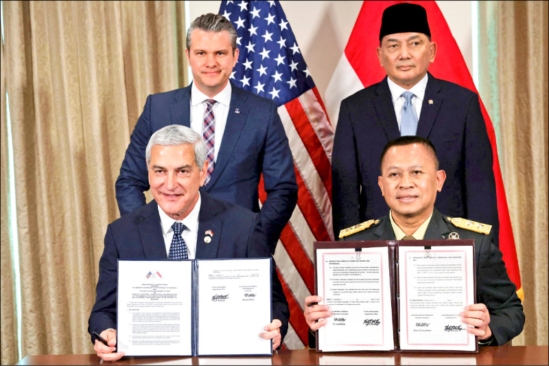 提升為重要國防合作夥伴 印尼評估讓美戰機飛越領空