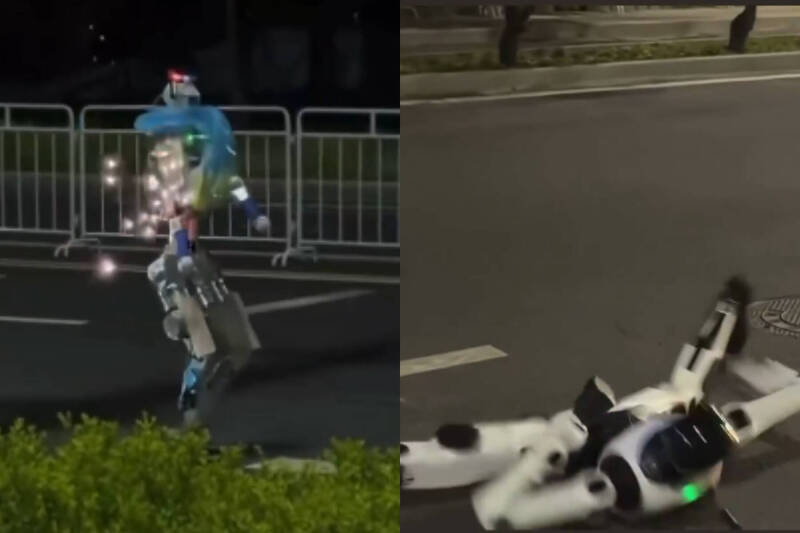 中共官媒唬爛機器人「健步如飛」 民眾直擊畫面流出狠打臉