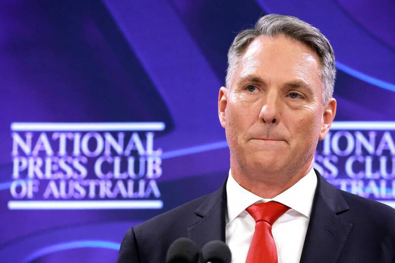 澳洲國防部長馬勒斯宣布大幅增加軍事開支。（法新社）