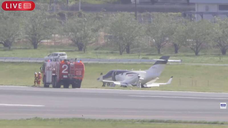 私人小型噴射機「降落出事」日本成田機場緊急封閉跑道