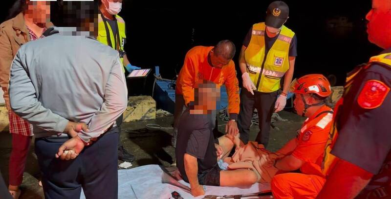 港區視線不佳一步落海  金樽港區民眾落水