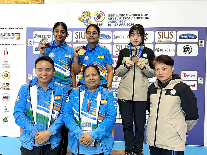 《TAIPEI TIMES》 Taiwan win silver and bronze at junior shooting world cup