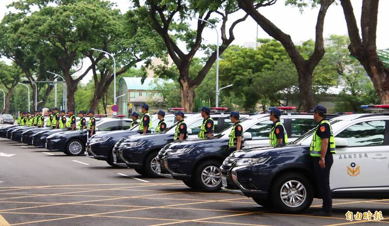 嘉義縣警用車輛大規模汰舊換新 新車投入第一線治安工作