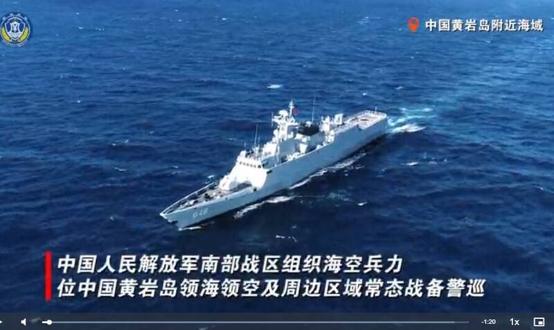 菲美肩並肩聯合軍演 共軍在南海民主礁戰備警巡尬場