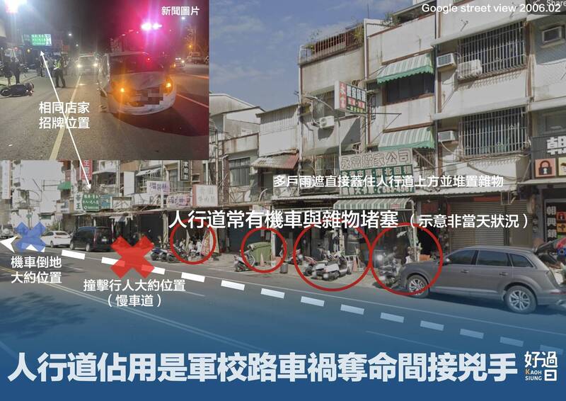 左營2死車禍誤指撞擊點  警方、里長糾正「高雄好過日」