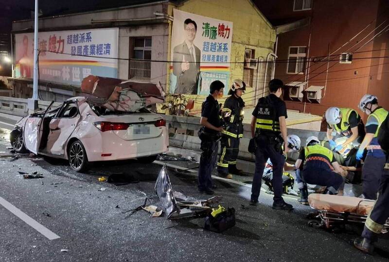 彰市BMW追撞機車、轎車釀2死2傷！新婚夫妻天人永隔