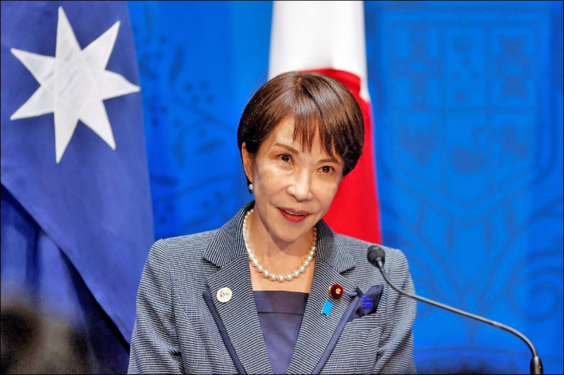 日本首相高市早苗訪問澳洲。（彭博）