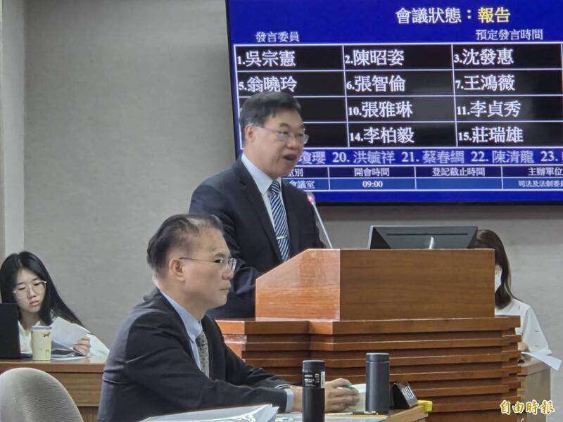 藍白封殺人事同意權 徐錫祥代理檢察總長幾成定局