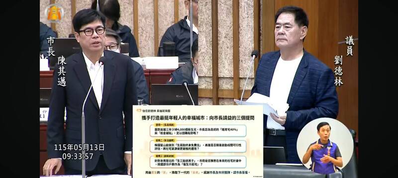 議員劉德林倡議「生三胎送房子」 陳其邁：市長級政見