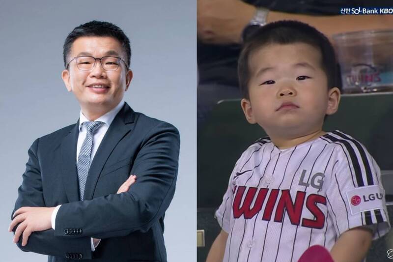 中職會長撞臉南韓超萌男童 蔡其昌隔空招手:快跟爸媽來台灣