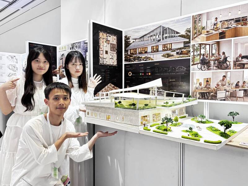 作品:移路有你・長相伴。作者:蘇怡娸、蘇心柔、辜仲翊。(北科大提供)