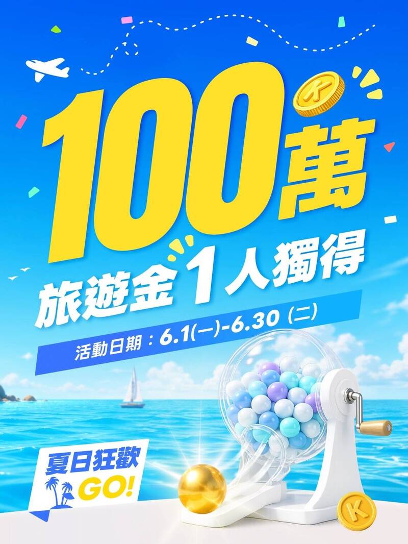 KKday推6月單筆訂購滿5千 抽獎送出100萬元旅遊金