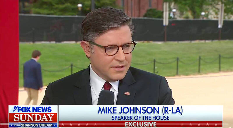 《TAIPEI TIMES》Johnson reaffirms US Congress support for Taiwan