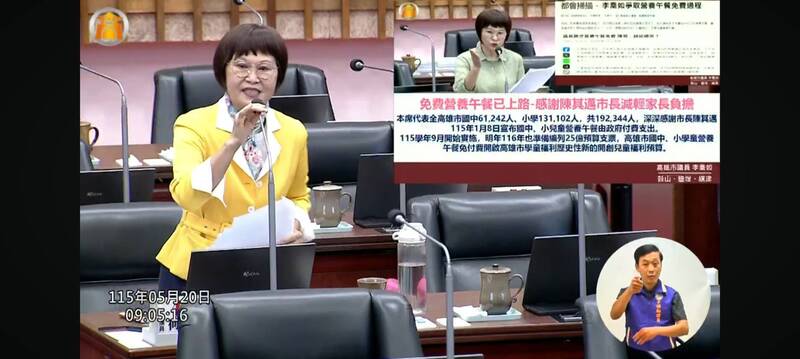 八連霸高市議員從政32年最溫柔的質詢  李喬如：因為剛開完白內障