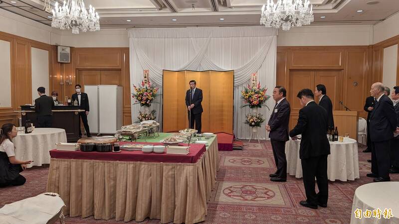 日本台灣親善協會今天舉行交流餐會，多位日本國會議員出席。（駐日特派員林翠儀攝）