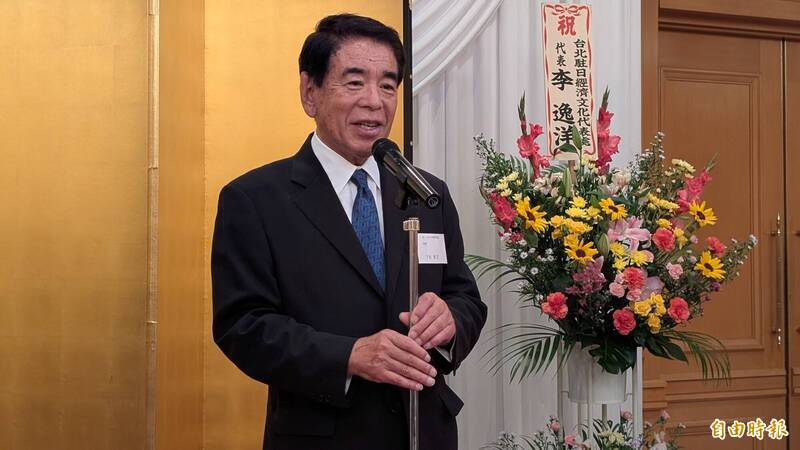 日本前文科相、眾議員下村博文出席日台親善協會交流餐會。（駐日特派員林翠儀攝）