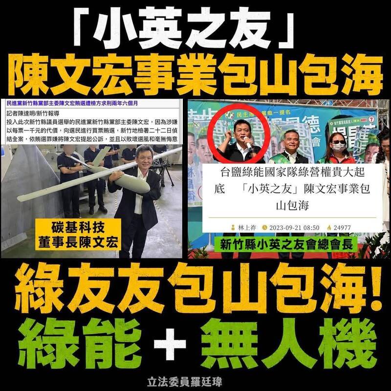 碳基科技董事長陳文宏。（羅廷瑋國會辦公室提供）