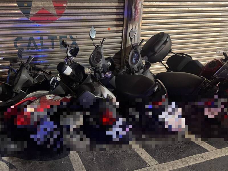 北市婦人心情差推整排機車洩憤 被警揪出送辦