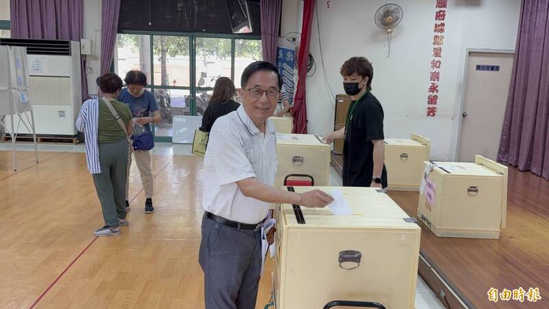 民進黨職選舉登場首回台南投票 陳水扁:高興、投票率高