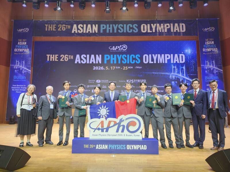 亞洲物理奧賽我奪6金2銀 總成績27國排名第三