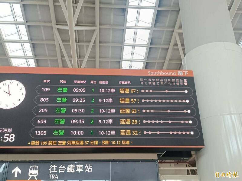 高鐵訊號異常延誤  交通部：成立應變中心