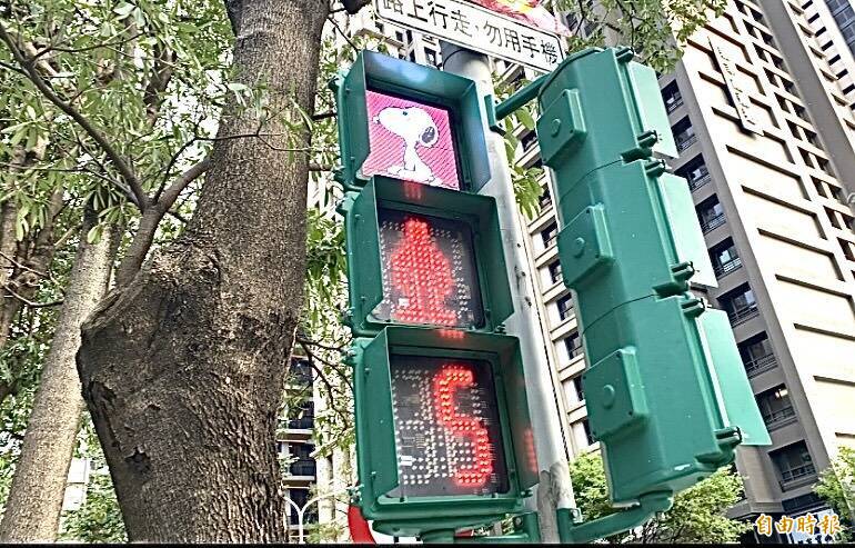 過馬路也笑一下!台中「史努比小綠人」將進駐校園