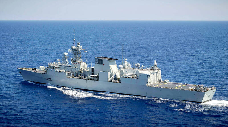 《TAIPEI TIMES》 Canadian warship passes through Strait