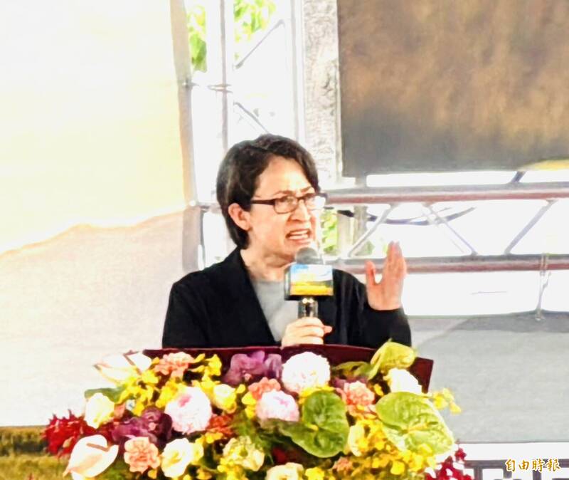 副總統蕭美琴指農業是國家安全的根本。（記者蔡宗勳攝）
