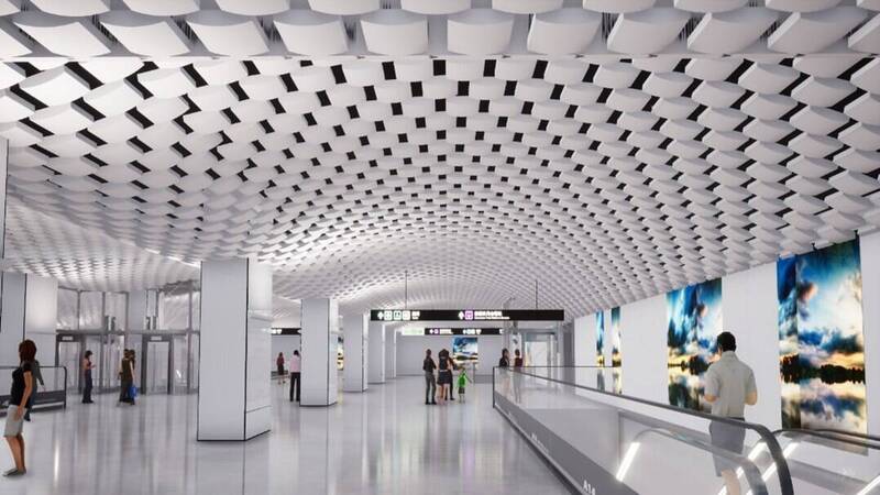 鐵道局竟找中國技術員進桃機三航廈 機捷A14站天花板長這樣