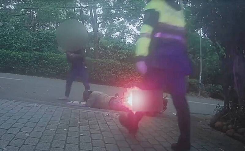闖紅燈拒檢狂逃!毒駕男企圖衝撞警車自摔就逮 判刑4個月