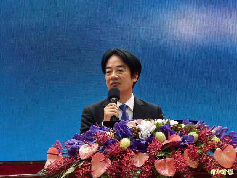 賴清德總統今天（5日）上午出席中央警察大學畢業典禮，期勉畢業生當警察要有團隊精神，謹守守法、清廉核心價值。（記者謝武雄攝）