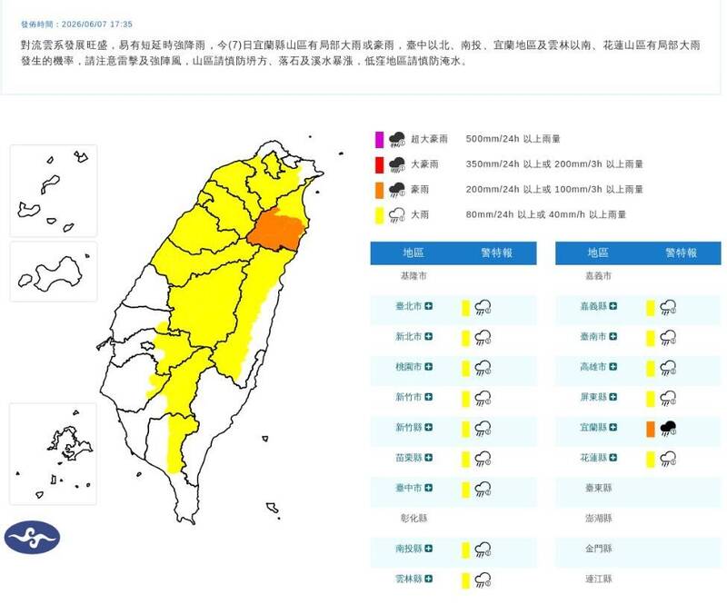 新北豪雨留意河水暴漲、山洪暴發 消防通報各水域遊客上岸
