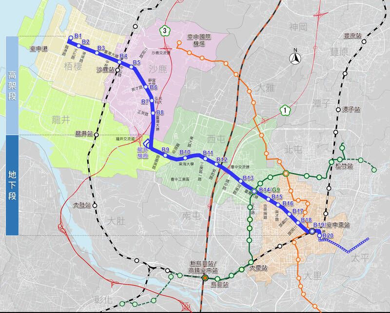 中捷藍線高架段先開工 市區路段還有得等捷工局曝原因