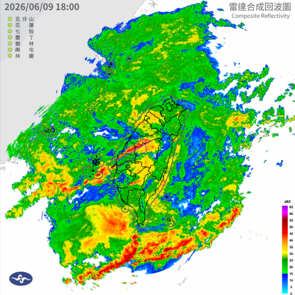 大雨下不停 中南部4縣市大雷雨特報