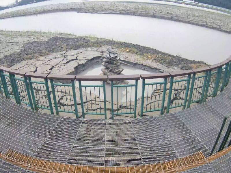 日月潭梅雨狂灌! 九蛙潛水變「井底探頭蛙」