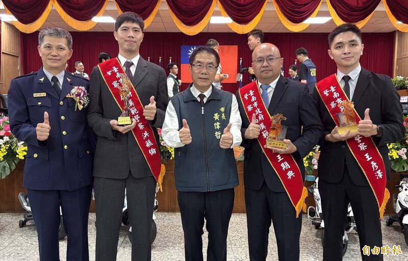 慶祝警察節 台南3模範警察獲表揚