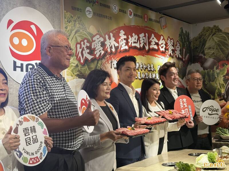 雲林攜手台北推廣台灣豬 蔣萬安以「雲林外孫」身分站台