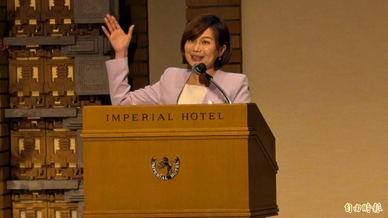 總統府發言人郭雅慧以特別來賓出席並發表演說。（記者林翠儀攝）