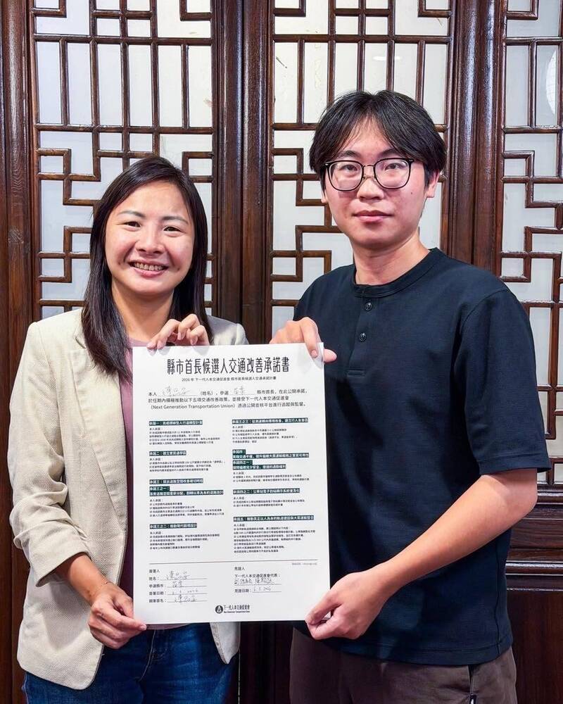 簽署交通白皮書!陳品安承諾打造安全通學路與人本交通