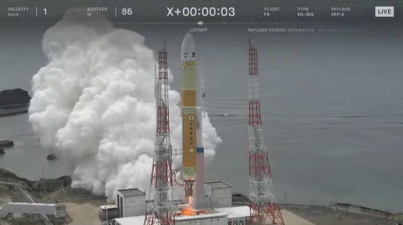 日本H3火箭發射升空 時隔6月成功飛行