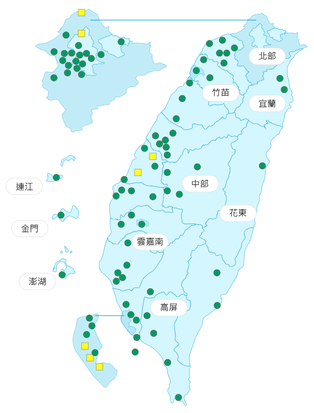 今日各地空氣品質概況。(圖擷取自環保署空氣品質監測網)