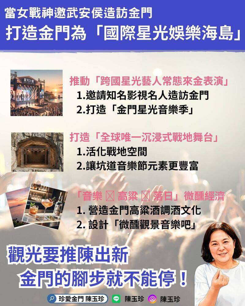 邀張凌赫訪金不是「天外飛來一筆」 陳玉珍開「影視星光經濟」競選支票
