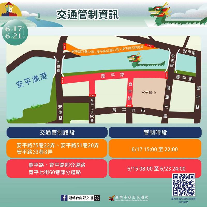 安平大封路!台南龍舟賽登場 交管停車一次看