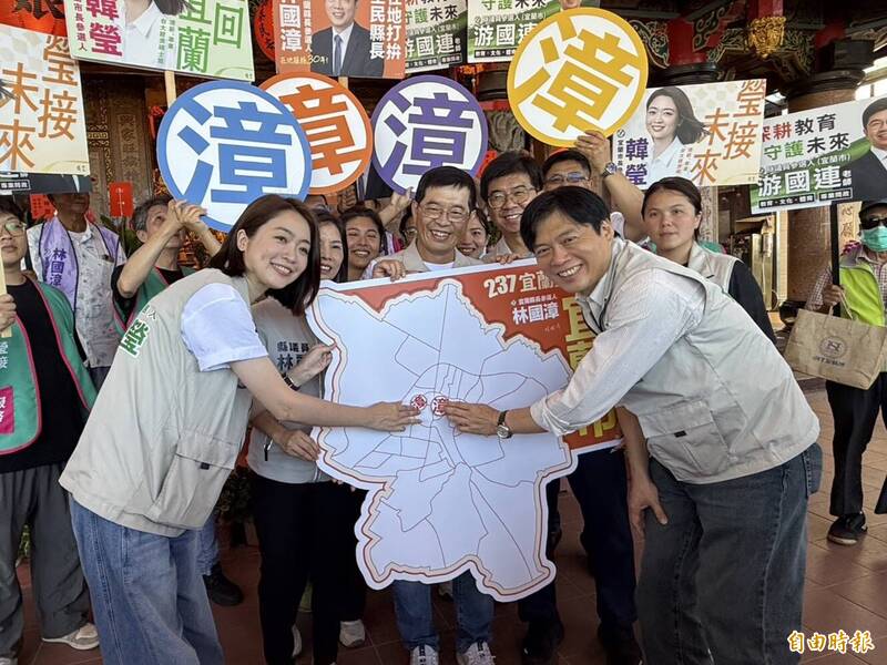 林國漳合體韓瑩市場掃街 強打社福願景加碼顧老幼