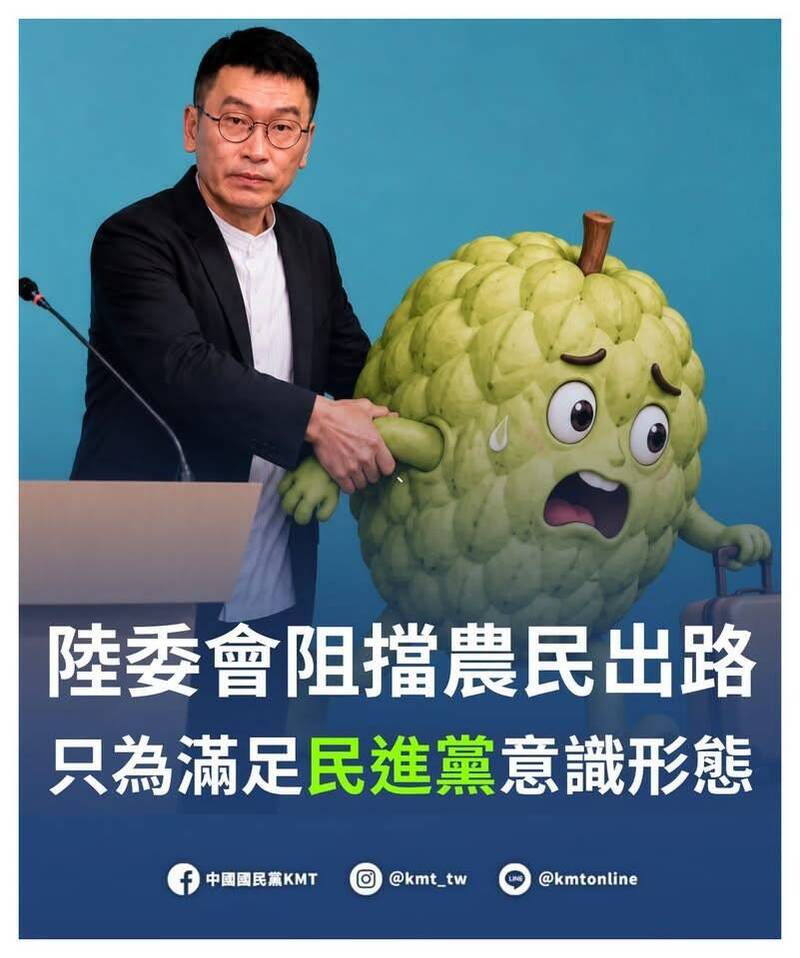 藍營稱擋釋迦出路 綠營批AI圖有誤:這是台東人自己吃的大目釋迦