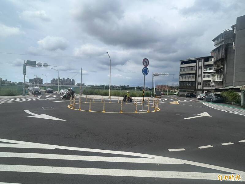 桃園八德大勇重劃區設單向圓環 解決道路非正交問題