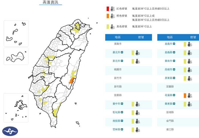 週五13縣市飆高溫!局部地區恐破36度 台東慎防焚風