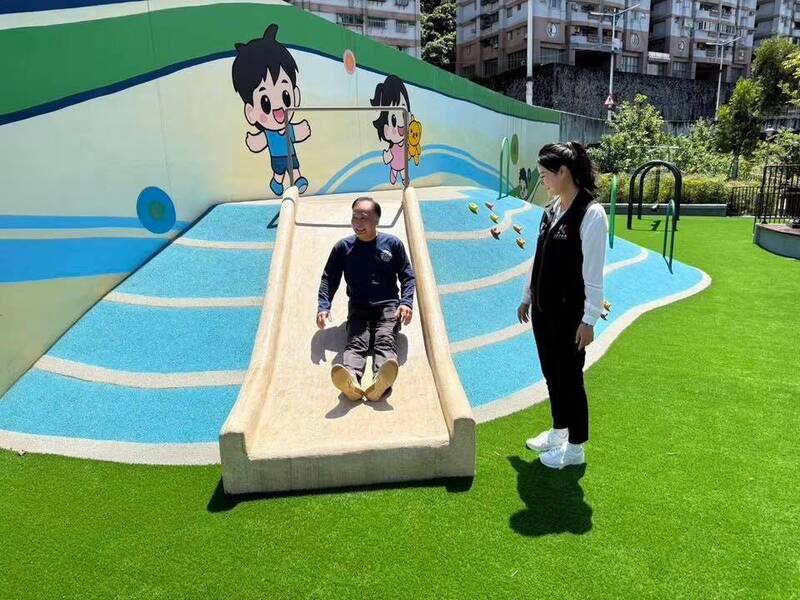 基隆七堵千禧公園大變身 老舊角落變全齡共融遊憩場